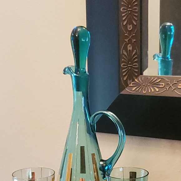 Mid-Century Cordial Decanter Set - Picture 3 of 6